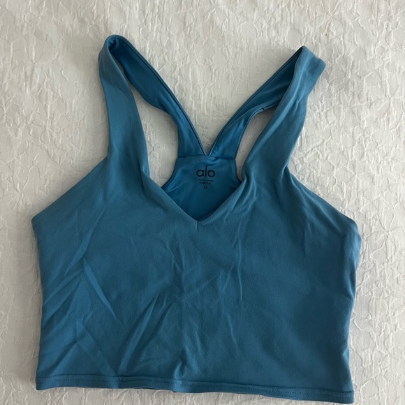 ALO Yoga Other - ALO Yoga V-Neck Blue Sports Bra